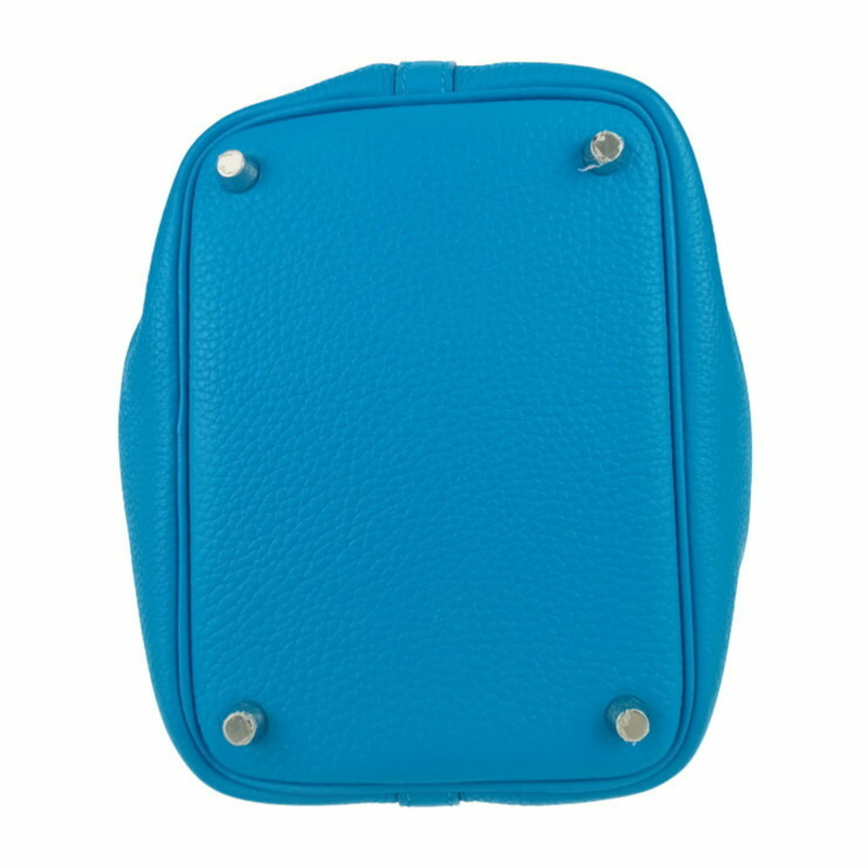 HERMES 愛馬仕 手袋 Picotin Lock PM Eclat - 藍色 Frida Taurillon Clemence Swift 皮革 女款 Y 型印花-3