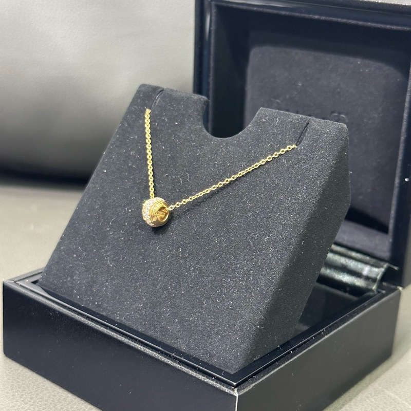 Piaget伯爵时来运转项链双排钻玫瑰金小号-4