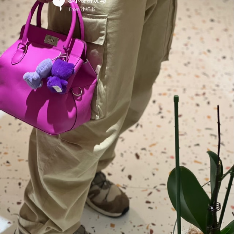 小巴黎二手名牌真品Hermes toolbox 牛奶盒 玫瑰紫色 小號 20公分 最棒的尺寸-6