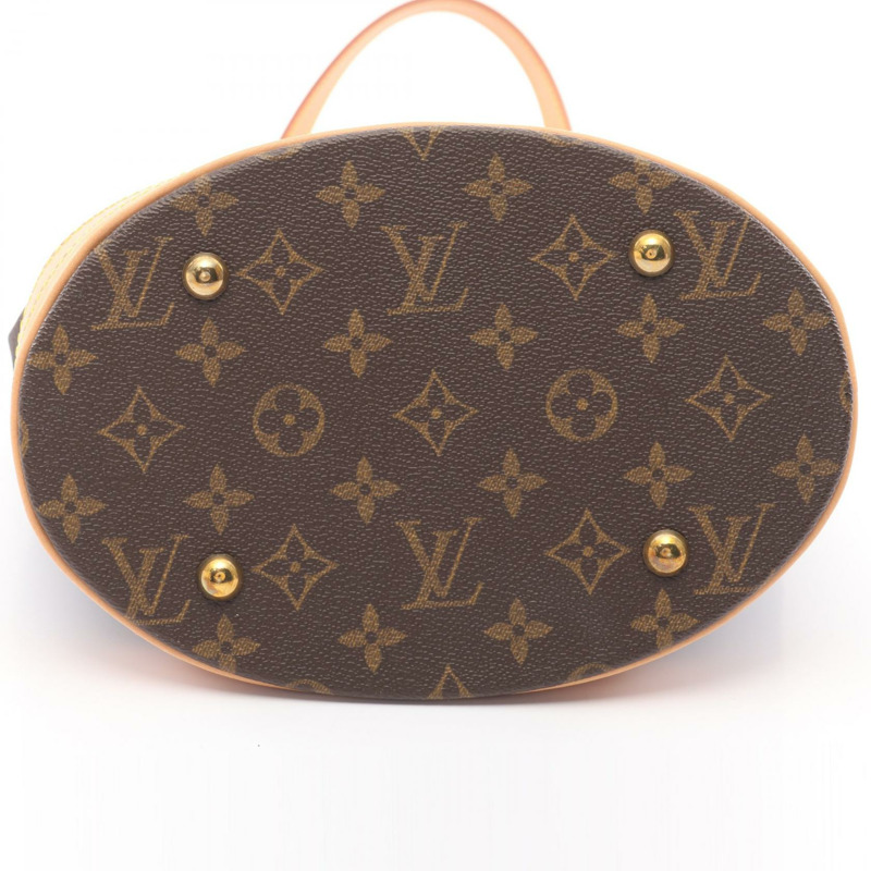LOUIS VUITTON 水桶包 PM 單肩托特包 M42238 字母帆布 棕色 二手 LV-9