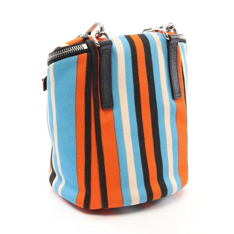 PRADA 肩斜背包 2VH147 帆布 Saffiano 皮革 多色 二手-1