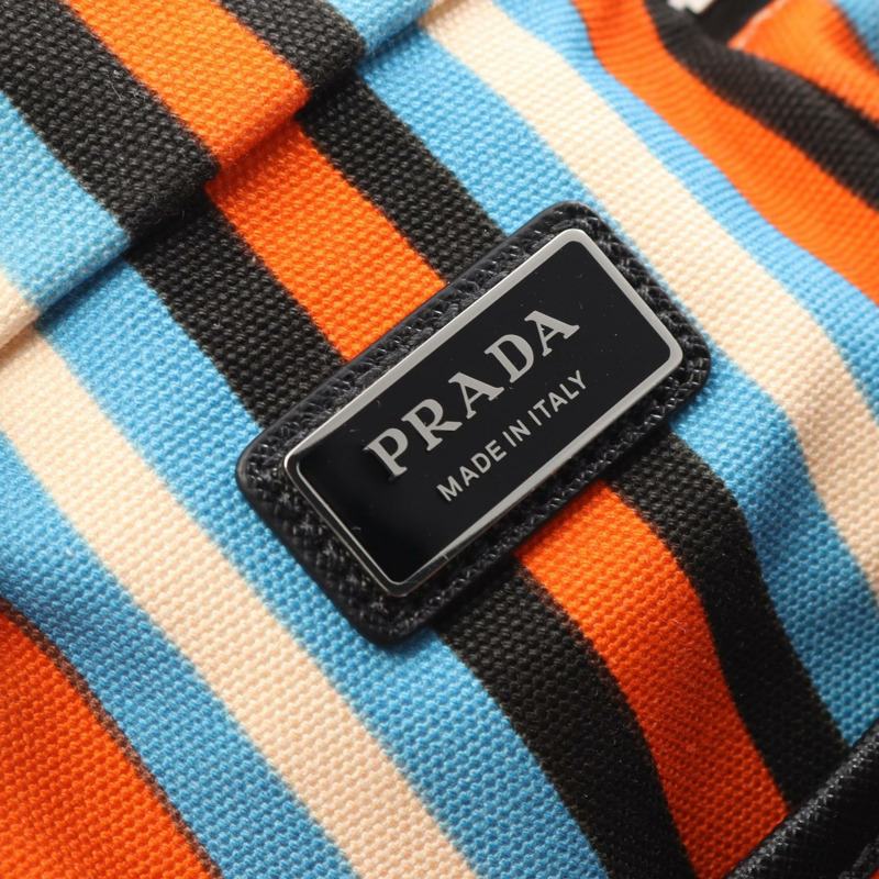 PRADA 肩斜背包 2VH147 帆布 Saffiano 皮革 多色 二手-3