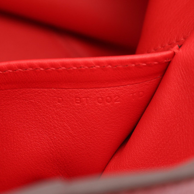 愛馬仕 Licol 17 肩背包 Evercolor 皮革 Rouge tomate 二手女士 D-4