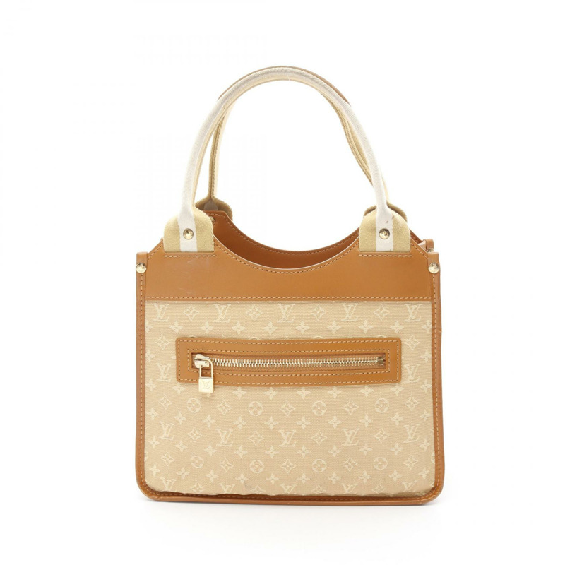 路易威登 Sac Catherine 手提包 M92328 Monogram 迷你帆布皮革 米色-0