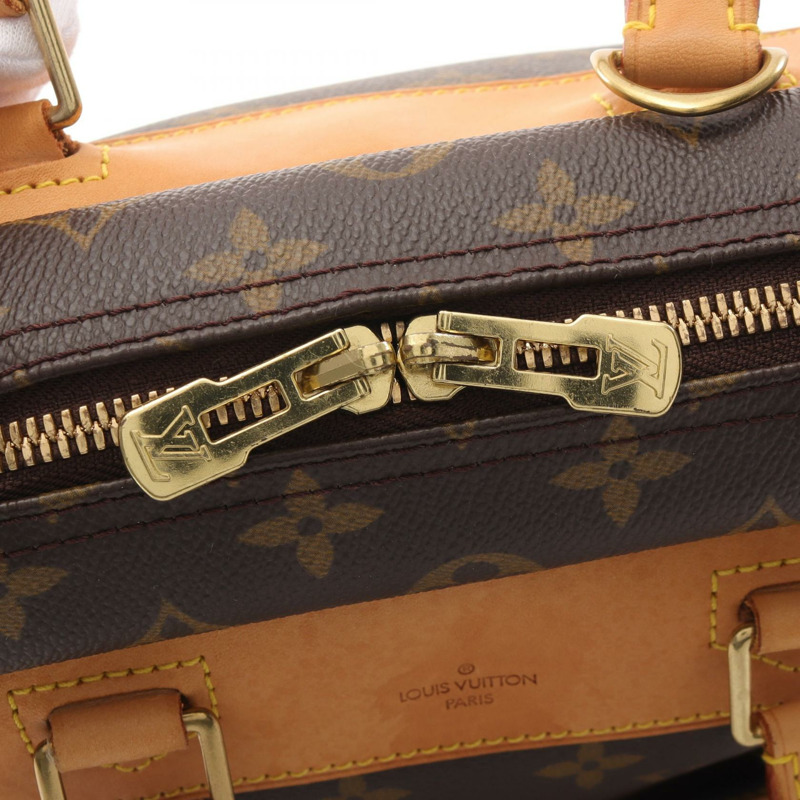 LOUIS VUITTON Deauville Bowling Vanity 手提包 M47270 Monogram 皮革 棕色 LV-6