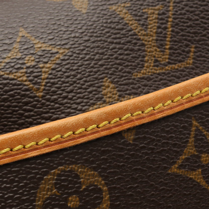 LOUIS VUITTON Deauville Bowling Vanity 手提包 M47270 Monogram 皮革 棕色 LV-8