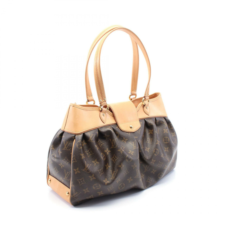 LOUIS VUITTON Boesi PM 手提包 M45715 Monogram 皮革 棕色 二手 LV-1