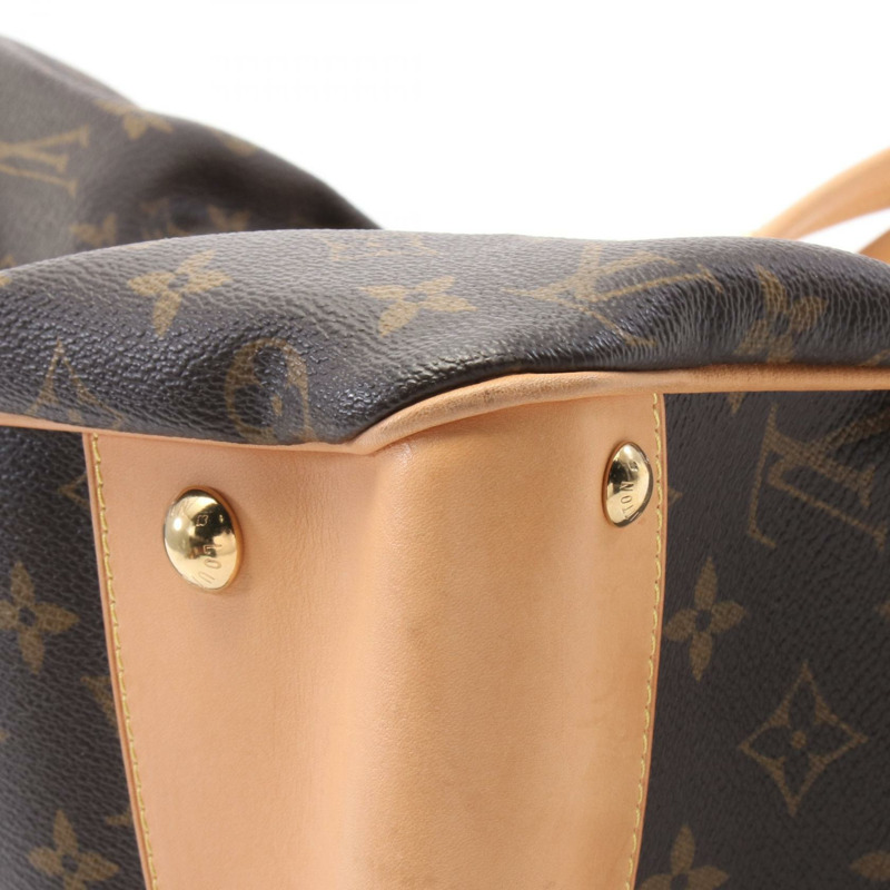 LOUIS VUITTON Boesi PM 手提包 M45715 Monogram 皮革 棕色 二手 LV-6