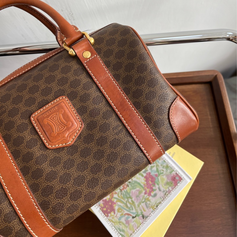 CELINE 賽琳 波士頓 25cm 中古 老花 macadam-4