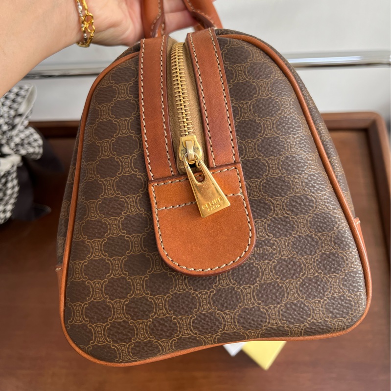 CELINE 賽琳 波士頓 25cm 中古 老花 macadam-5