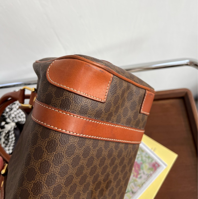 CELINE 賽琳 波士頓 25cm 中古 老花 macadam-8