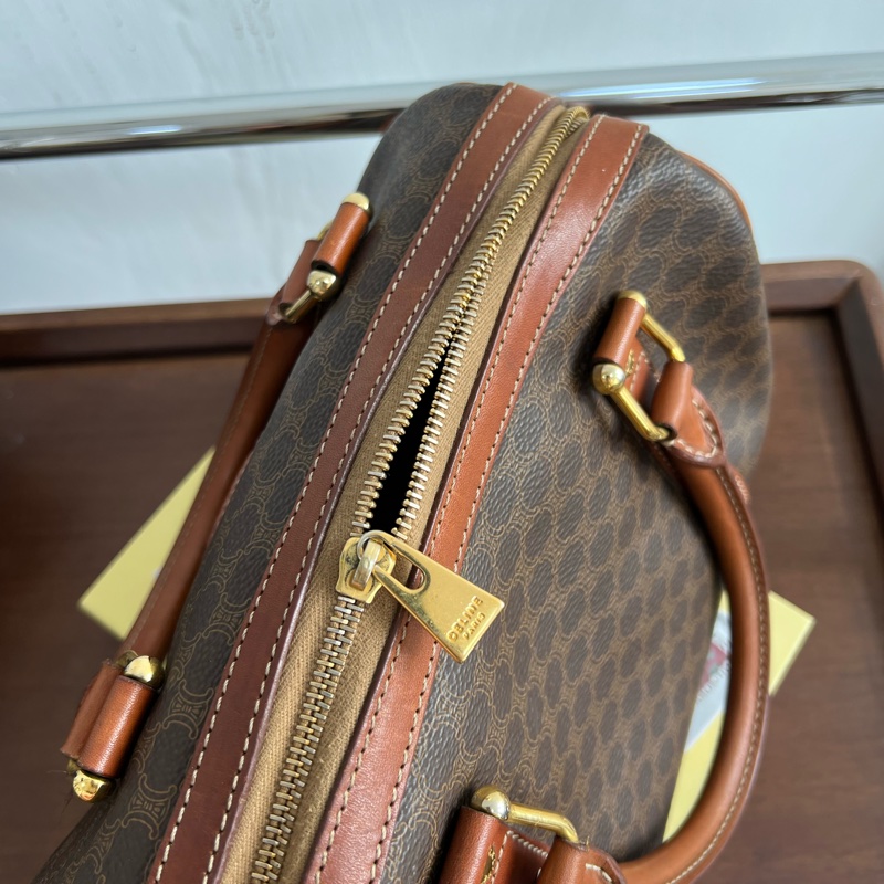 CELINE 賽琳 波士頓 25cm 中古 老花 macadam-11