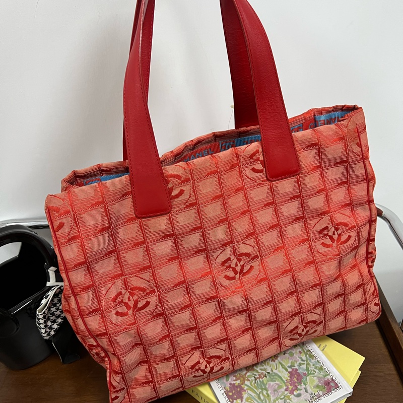 Chanel 香奈兒 中古 方標 Tote 托特 帆布袋 Vintage-1