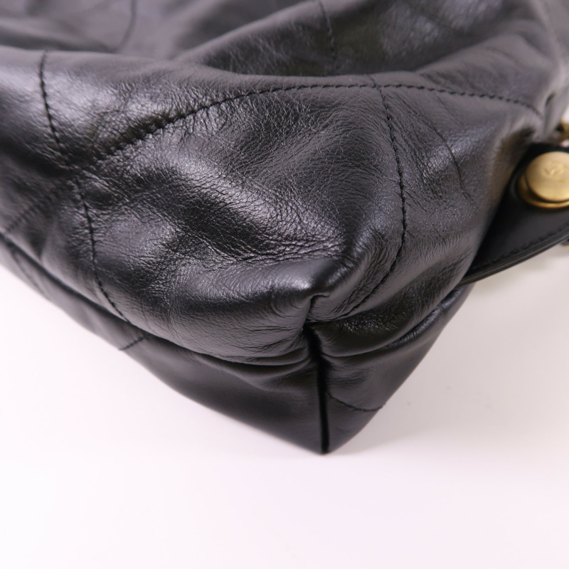 CHANEL 羊皮皮革C22 BackPack金扣鏈帶背包-12