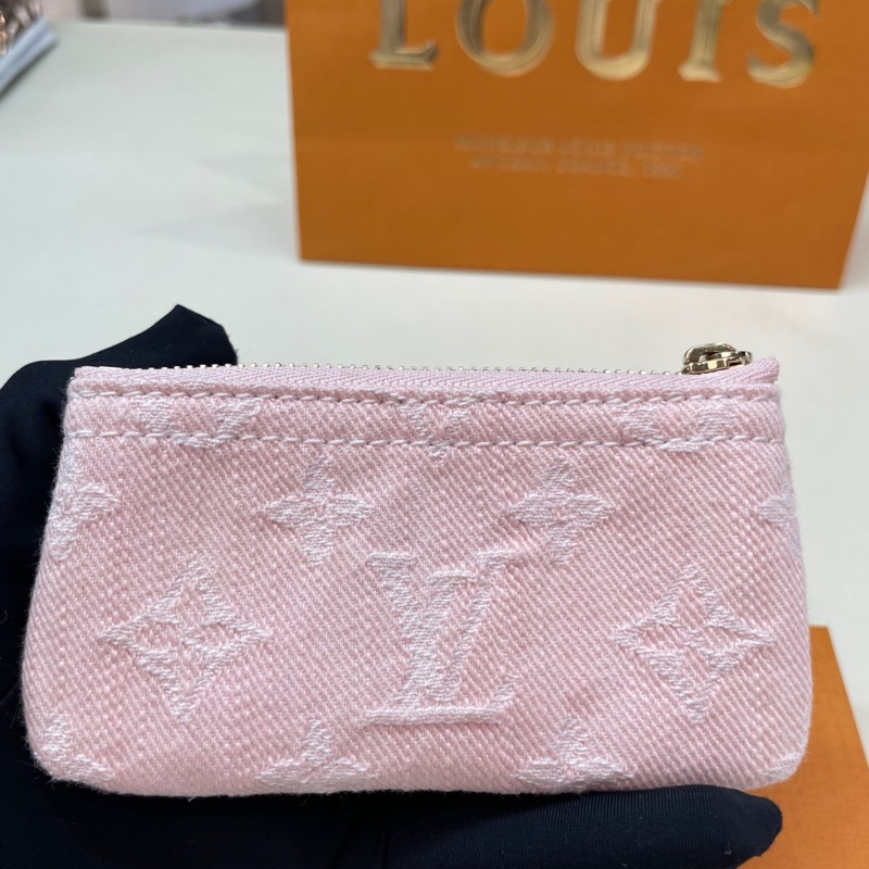 全新 LV丹寧牛仔鑰匙包芯片款-2