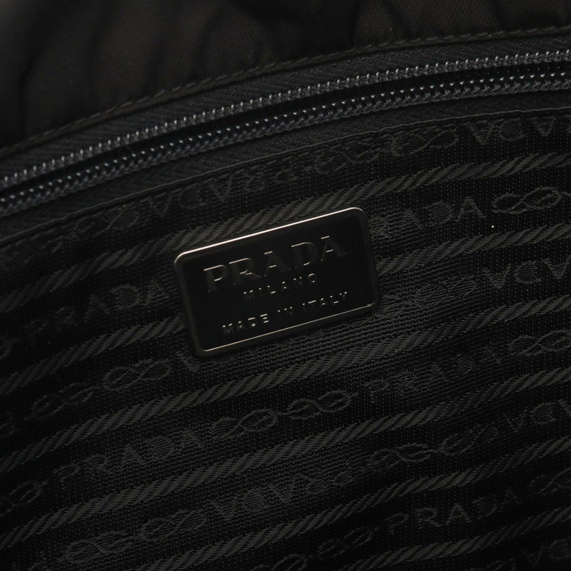 PRADA VIAGGIO 斜背包 V158 尼龍 Saffiano 皮革 黑色 二手-3