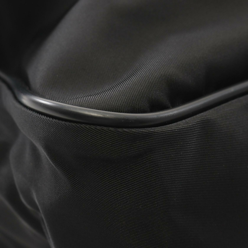PRADA VIAGGIO 斜背包 V158 尼龍 Saffiano 皮革 黑色 二手-4