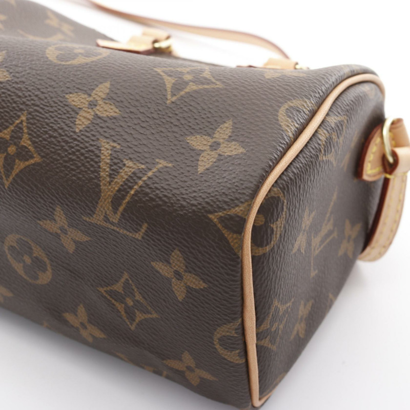 LOUIS VUITTON Nano Speedy 2way 肩背包 M61252 Monogram 帆布 二手 女士 LV-6