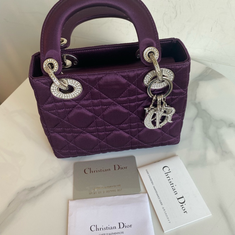 Dior 三格絲絹戴妃包-0
