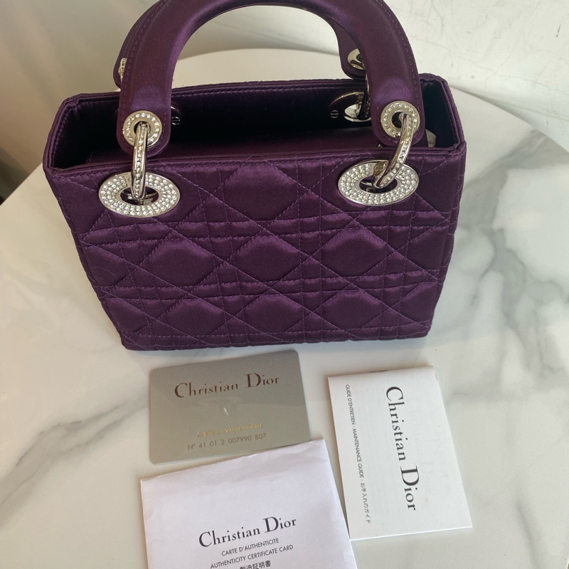 Dior 三格絲絹戴妃包-1