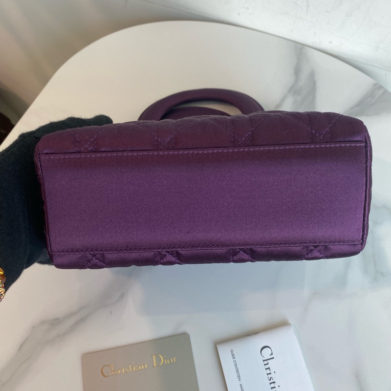 Dior 三格絲絹戴妃包-4