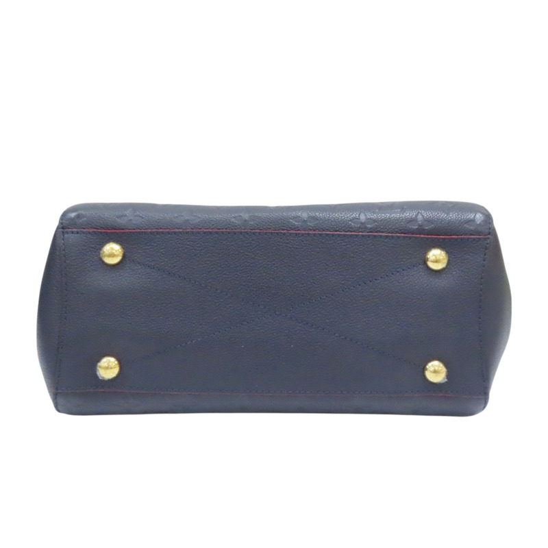 藍色壓花皮革 Montaigne MM 兩用包 M42746-3