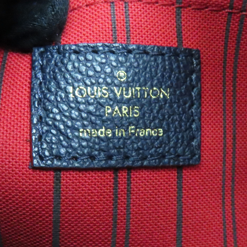 藍色壓花皮革 Montaigne MM 兩用包 M42746-7