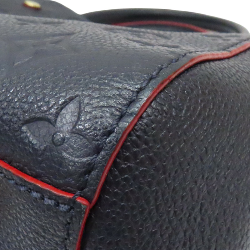 藍色壓花皮革 Montaigne MM 兩用包 M42746-14