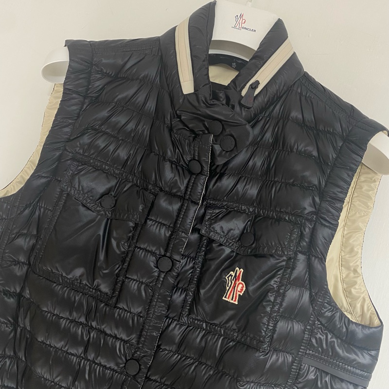促銷品 Moncler -Gumiane Vest Down Gilet 羽絨馬甲 黑色 米白色-2
