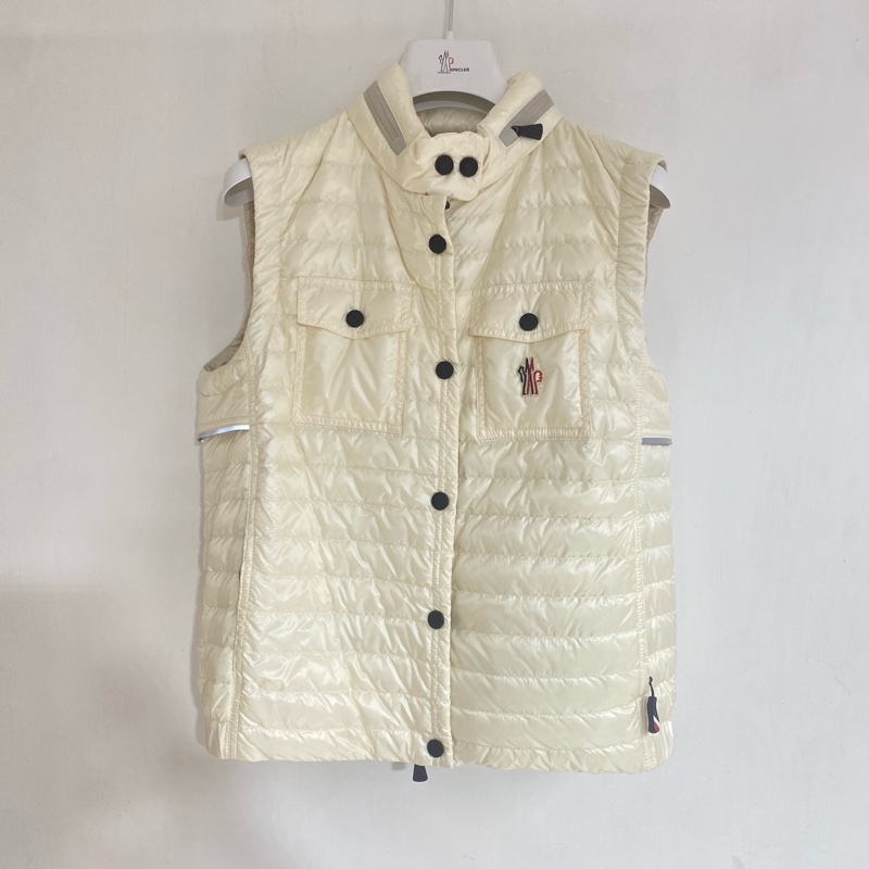 促銷品 Moncler -Gumiane Vest Down Gilet 羽絨馬甲 黑色 米白色-6