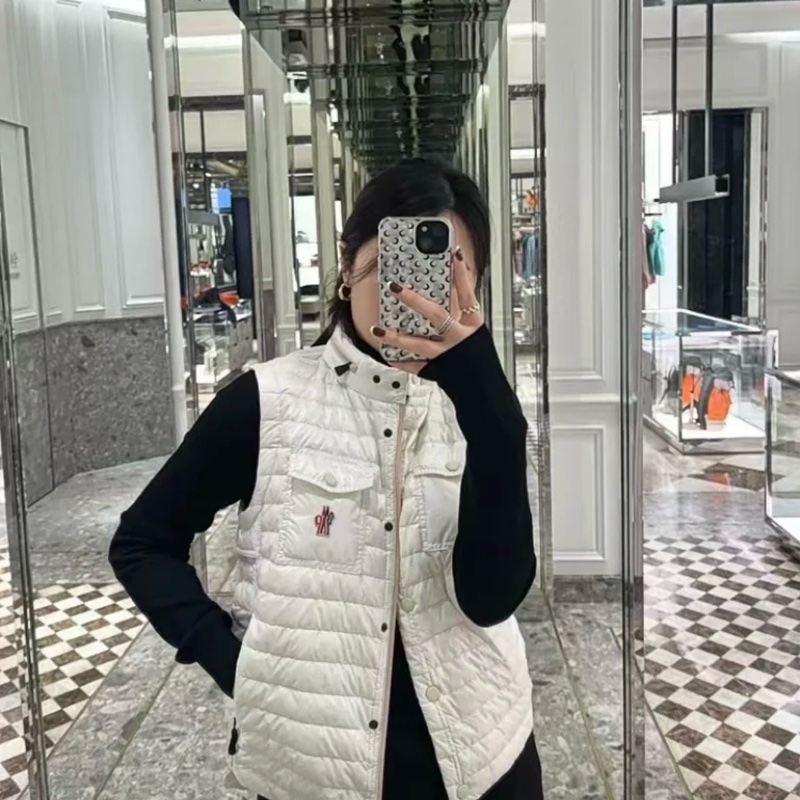 促銷品 Moncler -Gumiane Vest Down Gilet 羽絨馬甲 黑色 米白色-8