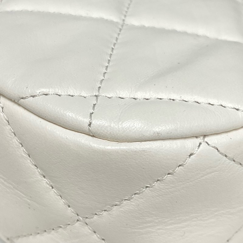 △ Chanel 香奈兒 Hobo White Calfskin Gold Tone Metal Chain Shoulder Bag AS4422 白色小牛皮金色金屬鏈條肩背袋 AS4422 -257009469-11