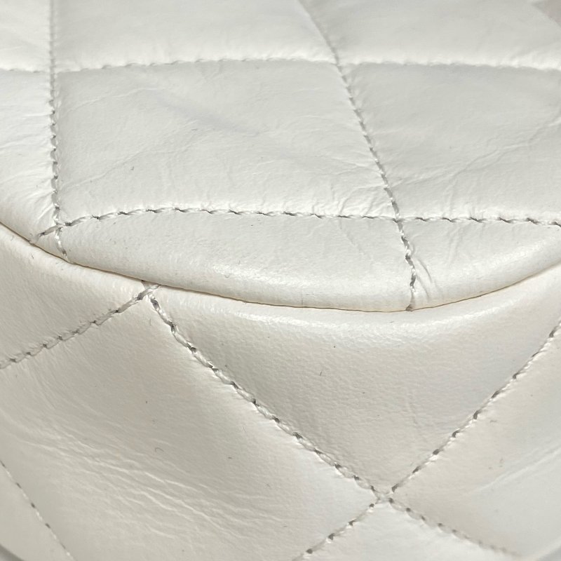△ Chanel 香奈兒 Hobo White Calfskin Gold Tone Metal Chain Shoulder Bag AS4422 白色小牛皮金色金屬鏈條肩背袋 AS4422 -257009469-13