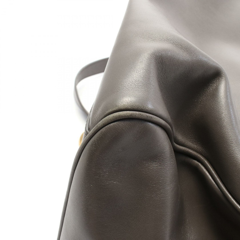 SAINT LAURENT PARIS 經典粗呢 6 兩用手提包 322049 皮革 灰色 二手 女士-7