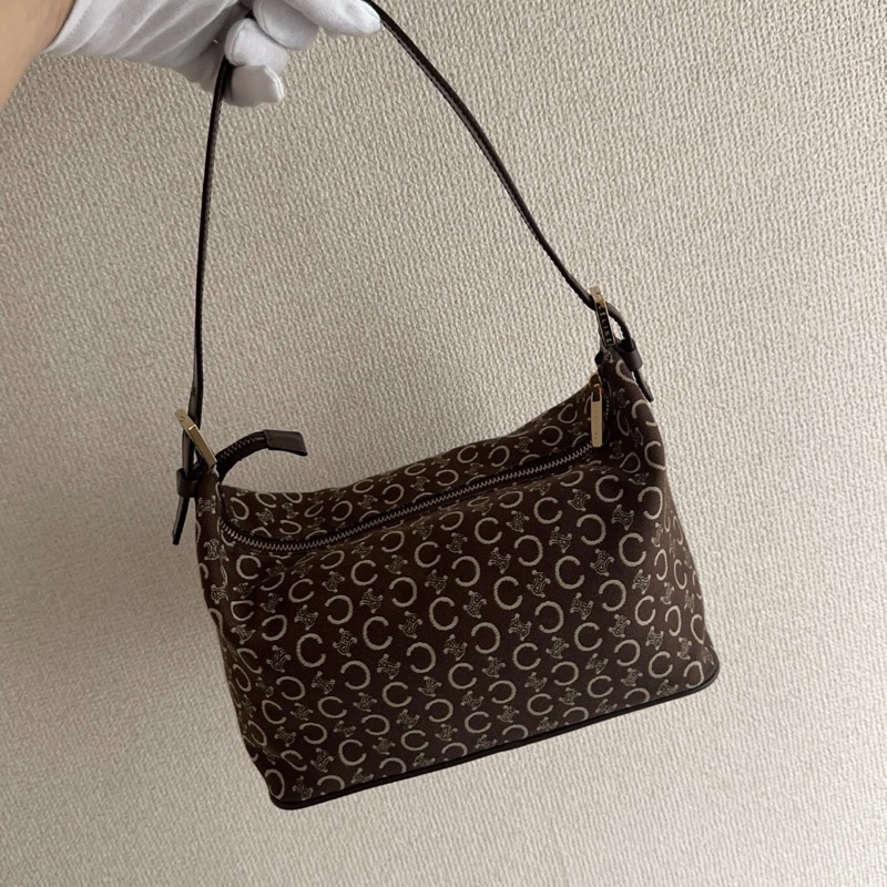 CELINE 老花 帆布 單肩包-1