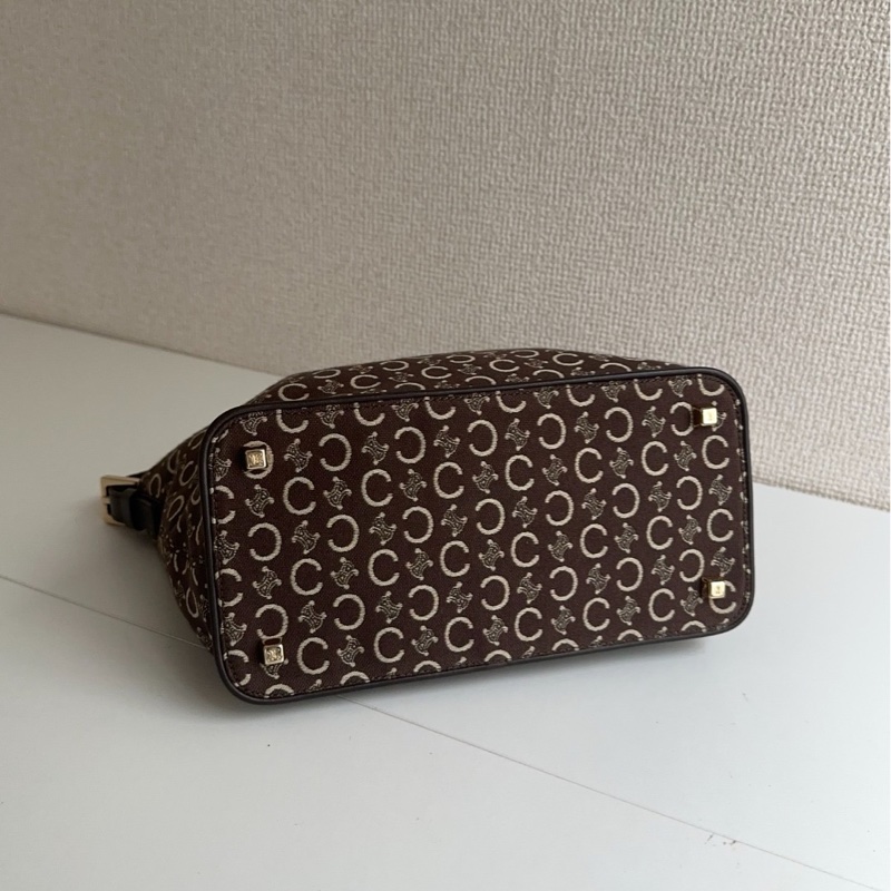 CELINE 老花 帆布 單肩包-7