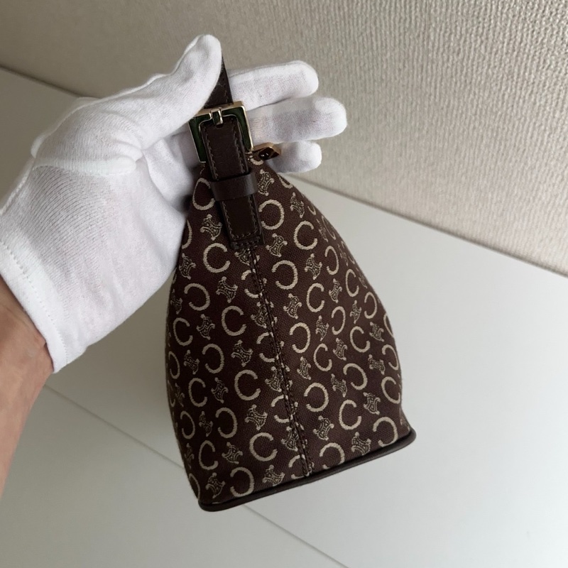 CELINE 老花 帆布 單肩包-10