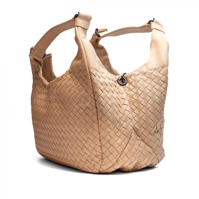 BOTTEGA VENETA(葆蝶家) BV  Hobo 手提包粉色  45cm-1