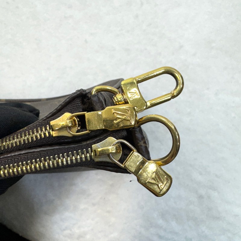 路易威登五合一麻將包LV原花綠背帶Pochette麻將包M44813-27