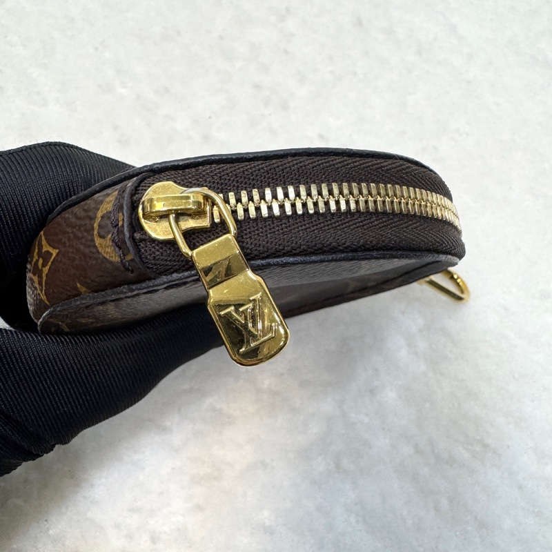 路易威登五合一麻將包LV原花綠背帶Pochette麻將包M44813-33