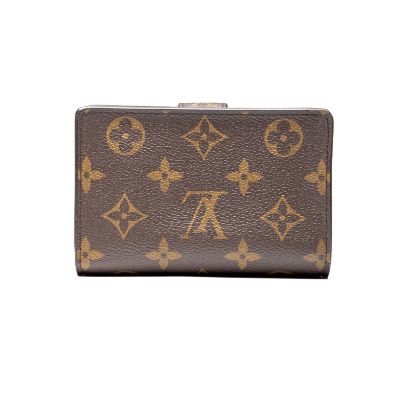 LOUIS VUITTON(路易威登) LV 錢包 桃紅皮配老花-4