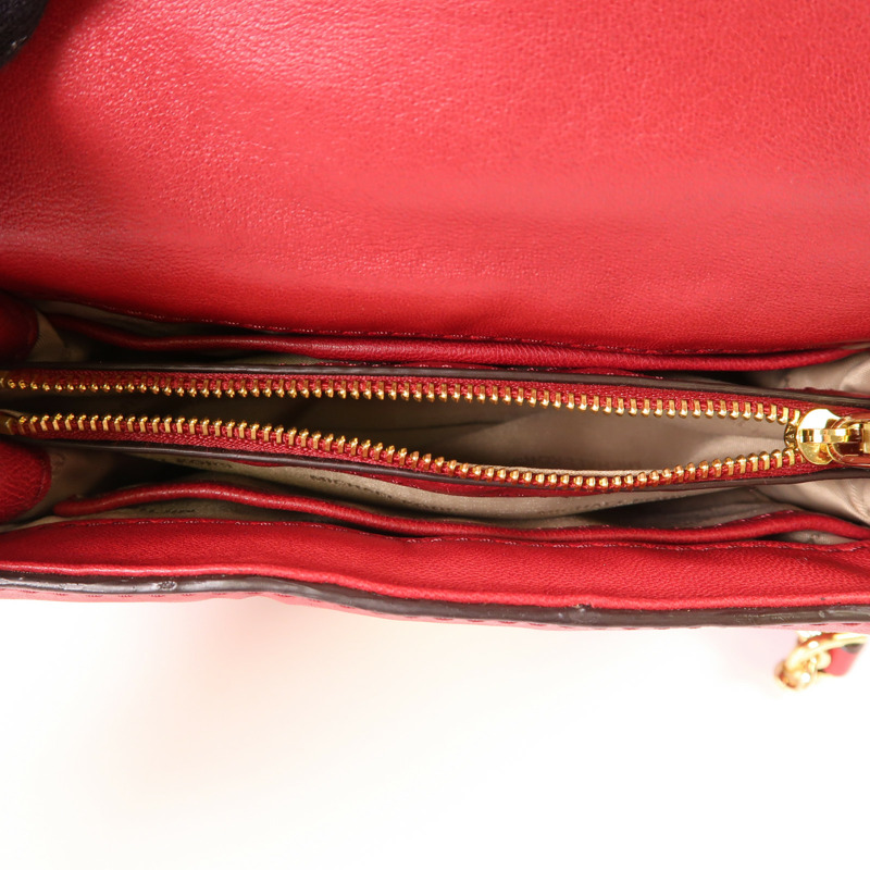 Michael Kors 羊皮皮革Shoulder Bag金扣鏈帶肩背袋-6