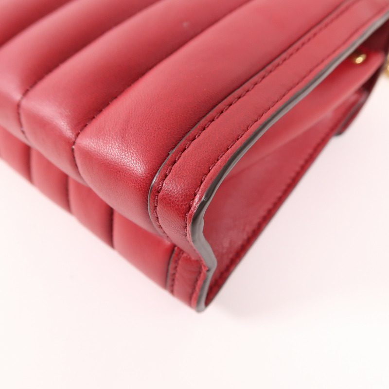 Michael Kors 羊皮皮革Shoulder Bag金扣鏈帶肩背袋-11