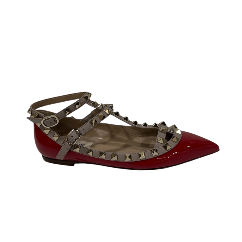全新Valentino ROCKSTUD FLAT SHOES柳釘鞋-4