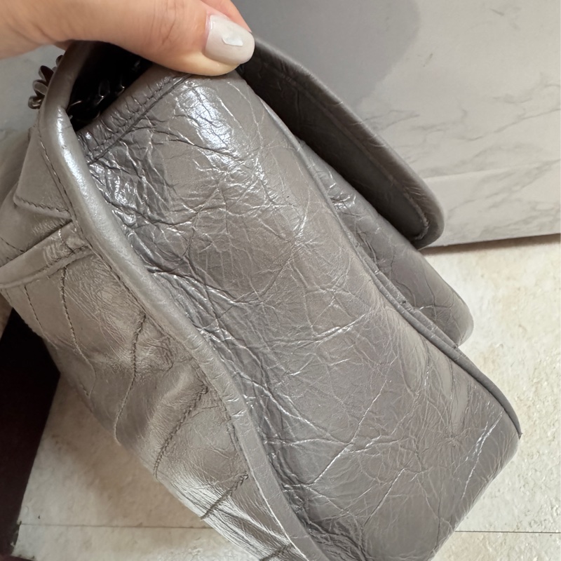 YSL NIKI 中號 灰色-2