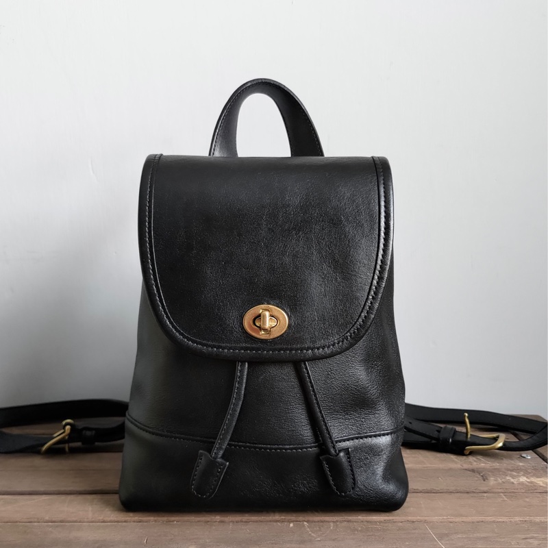 美製老品 #COACH 黑色後背包 / 美式 / 古典 / 優雅 / 老包 / 老靈魂 / VTG / MINI-9