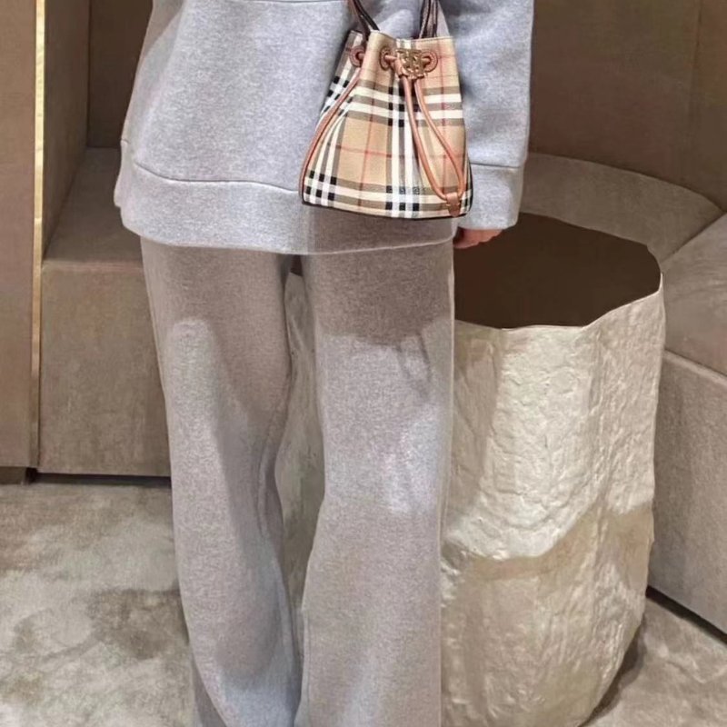 burberry格紋迷你水桶包手提包斜背包 全新-2