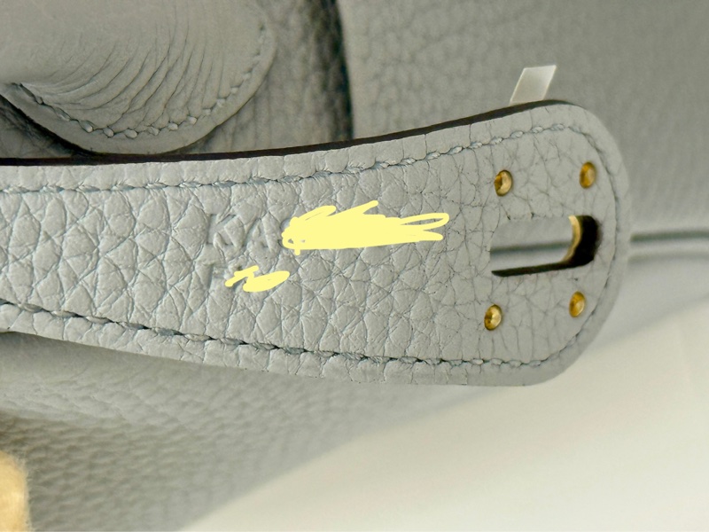 Hermès 愛瑪仕Lindy26包- K印2025年- 冰川藍（淺灰藍色）-12