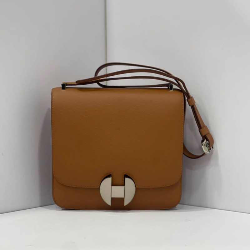 愛馬仕 Hermes 2002 - 20系列 單肩包 C刻 五金膜在 金棕銀扣-0