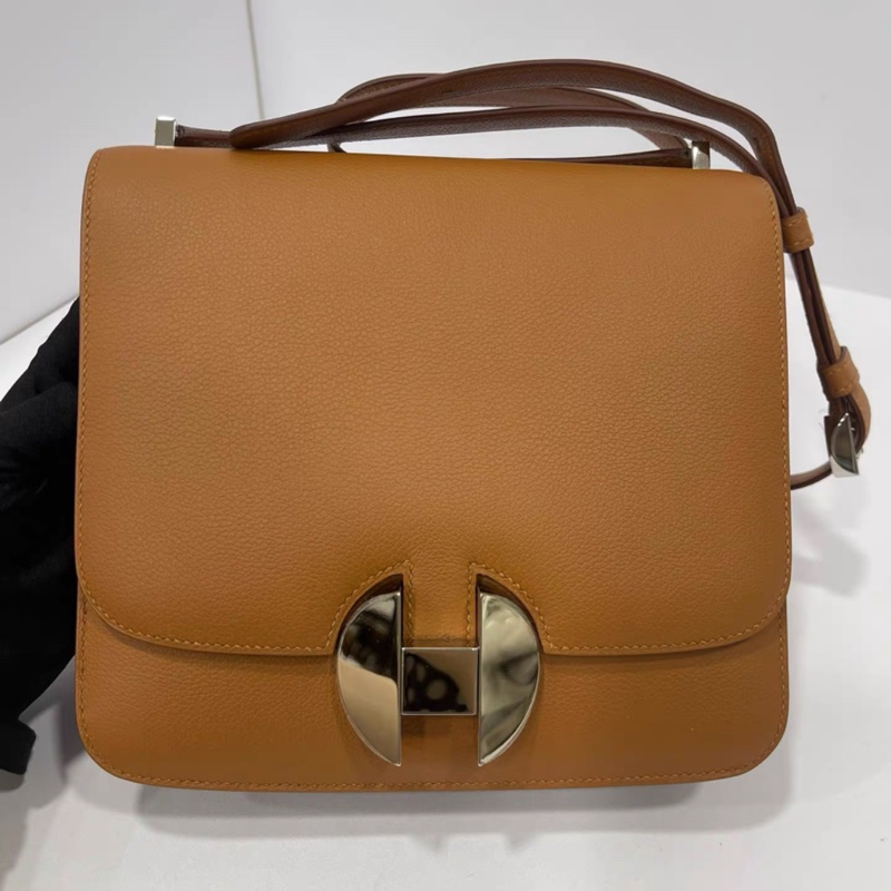 愛馬仕 Hermes 2002 - 20系列 單肩包 C刻 五金膜在 金棕銀扣-1